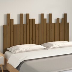 vidaXL seinale kinnitatav voodipeats, meepruun, 146,5x3x80cm männipuit hind ja info | Voodid | kaup24.ee