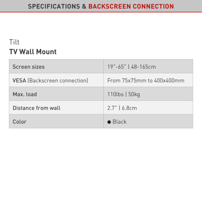 Teleri seinakinnitus Barkan AL31, 19"-65", 50 kg, 400x400 mm hind ja info | Teleri seinakinnitused ja hoidjad | kaup24.ee