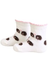 BEBE valged siilidega sokid beebidele BEBEWHITE-12-24 MONTHS цена и информация | Колготки, носочки для новорожденных | kaup24.ee