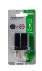 Reisiadapter VIVANCO Great Britain / Schuko цена и информация | Выключатели, розетки | kaup24.ee