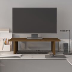 vidaXL monitorialus, meepruun, 50 x 27 x 15 cm, männipuit цена и информация | Кронштейны для монитора | kaup24.ee