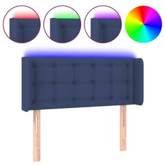 vidaXL LED-voodipeats, sinine, 103x16x78/88 cm, kangas hind ja info | Voodid | kaup24.ee