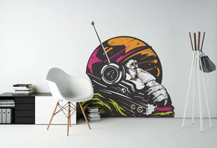 Vinüülseinakleebis Banksy Monkey Astronaut lastetoale – 120x116cm цена и информация | Декоративные наклейки | kaup24.ee