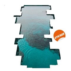 Vinüülpõrandakleebis 3D Water Illusion – 100x53cm цена и информация | Декоративные наклейки | kaup24.ee