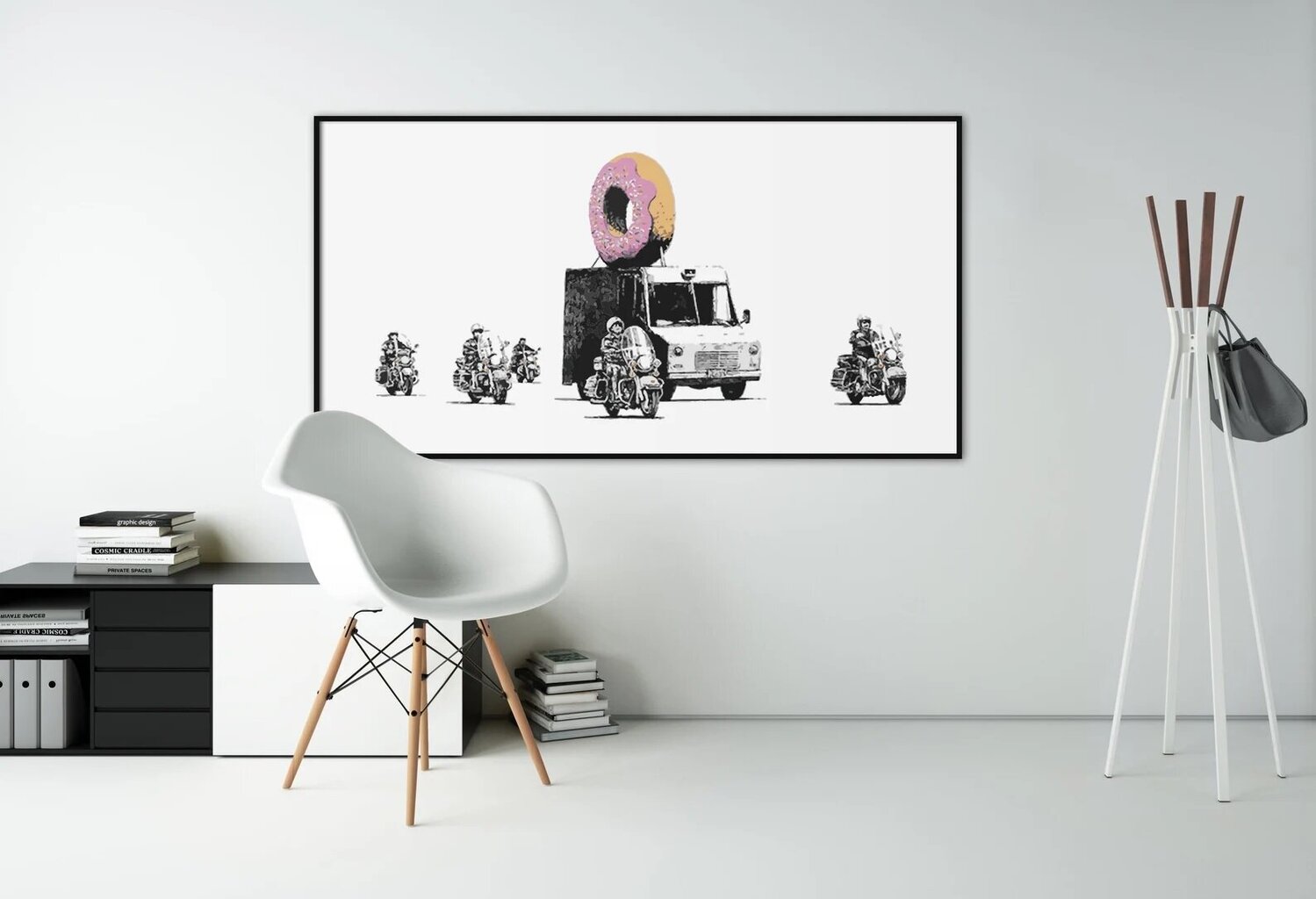 Seinaplakat Banksy Graffiti Donut Truck - 120 x 83 cm цена и информация | Seinakleebised | kaup24.ee