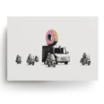 Seinaplakat Banksy Graffiti Donut Truck - 120 x 83 cm