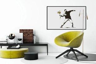 Seinaplakat Banksy Graffiti Flower Thrower - 120 x 83 cm hind ja info | Seinakleebised | kaup24.ee