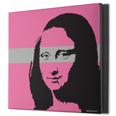 Seinatrükk Canvas Banksy Graffiti Mona Lisa - 100 x 100 cm цена и информация | Декоративные наклейки | kaup24.ee