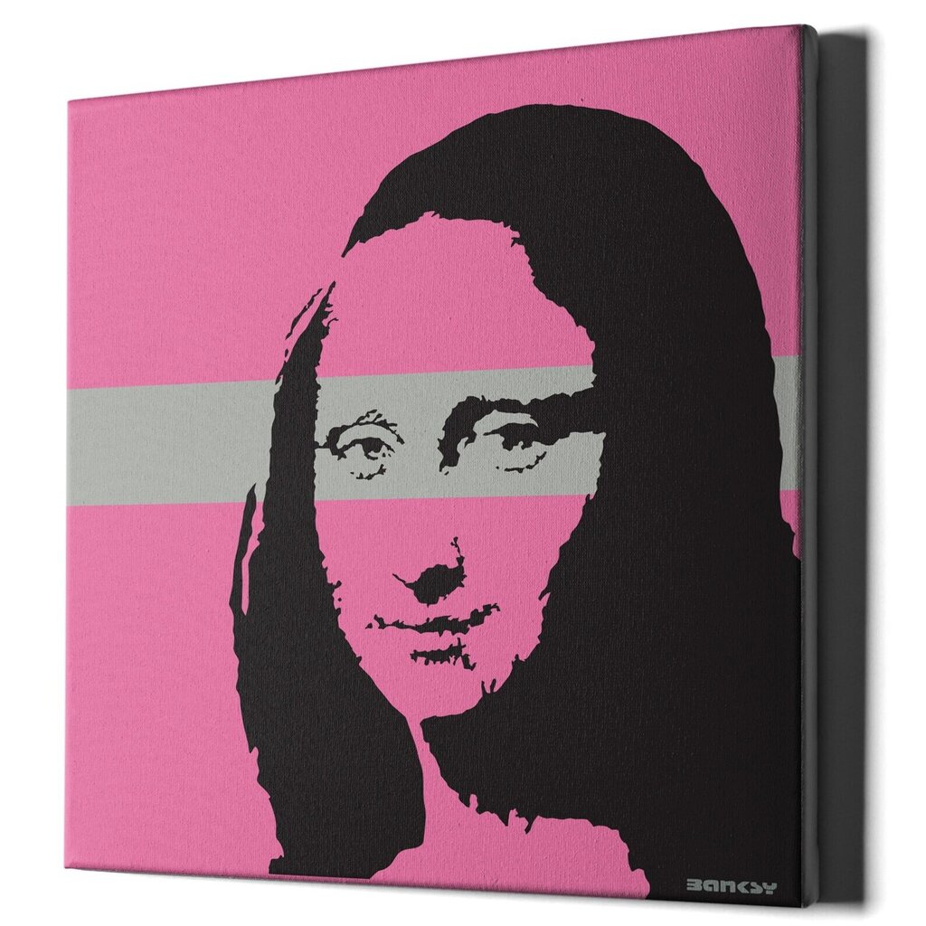 Seinatrükk Canvas Banksy Graffiti Mona Lisa - 100 x 100 cm цена и информация | Seinakleebised | kaup24.ee