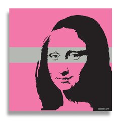 Seinaplakat Banksy Graffiti Mona Lisa - 100 x 100 cm hind ja info | Seinakleebised | kaup24.ee