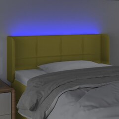 vidaXL LED-voodipeats, roheline, 103x16x78/88 cm, kangas цена и информация | Кровати | kaup24.ee