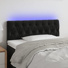 vidaXL LED-voodipeats, must, 90x7x78/88 cm, samet hind ja info | Voodid | kaup24.ee