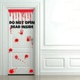 Виниловая наклейка для двери Зомби декор интерьера - 90 см