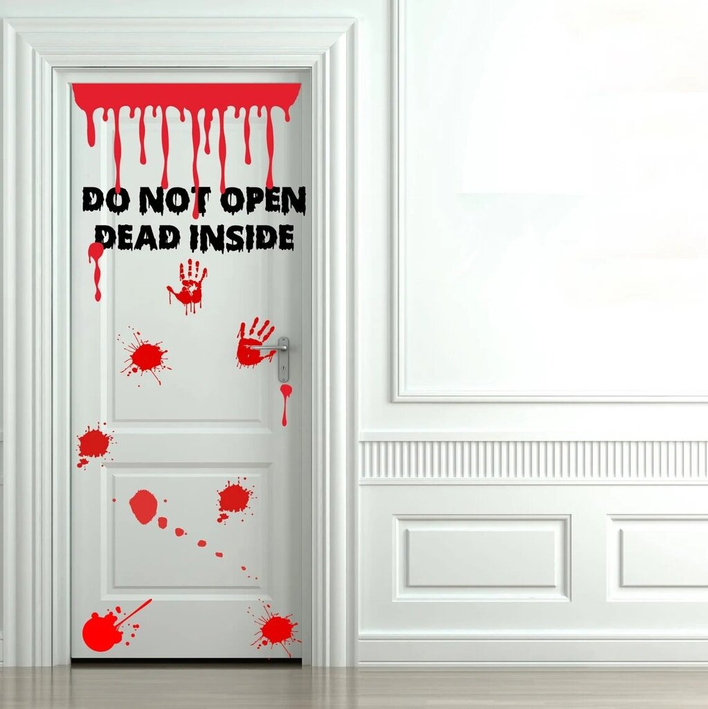 Vinüülist uksekleebis Zombie sisekujundus - 90 cm hind ja info | Seinakleebised | kaup24.ee