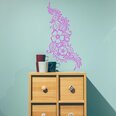 Roosa vinüülist seinakleebis Lillekujundusega, sisekujundus – 100 x 58 cm,