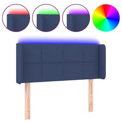 vidaXL LED-voodipeats, sinine, 83x16x78/88 cm, kangas hind ja info | Voodid | kaup24.ee