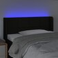 vidaXL LED-voodipeats, must, 103x16x78/88 cm, kangas цена и информация | Voodid | kaup24.ee