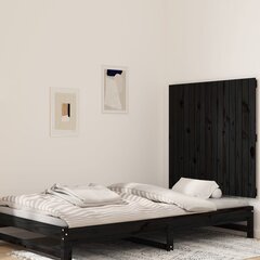 vidaXL seinale kinnitatav voodipeats, must, 95,5x3x90 cm, männipuit hind ja info | Voodid | kaup24.ee