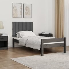 vidaXL seinale kinnitatav voodipeats, hall, 95,5x3x60 cm, männipuit hind ja info | Voodid | kaup24.ee