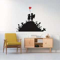 Vinüül seinakleebis Banksy Graffiti Friends, sisekujundus – 100 x 83 cm цена и информация | Декоративные наклейки | kaup24.ee