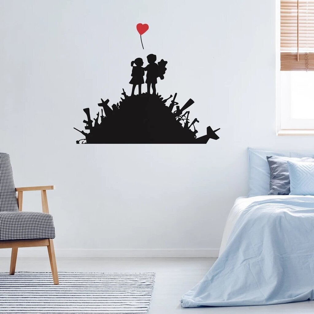 Vinüül seinakleebis Banksy Graffiti Friends, sisekujundus – 100 x 83 cm hind ja info | Seinakleebised | kaup24.ee