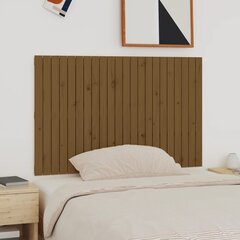 vidaXL seinale kinnitatav voodipeats, meepruun, 140x3x90 cm, männipuit hind ja info | Voodid | kaup24.ee