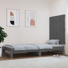 vidaXL seinale kinnitatav voodipeats, hall, 82,5x3x90 cm, männipuit hind ja info | Voodid | kaup24.ee