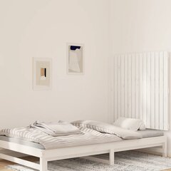 vidaXL seinale kinnitatav voodipeats, valge, 95,5x3x90 cm, männipuit цена и информация | Кровати | kaup24.ee