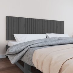 vidaXL seinale kinnitatav voodipeats, hall, 204x3x60 cm, männipuit цена и информация | Кровати | kaup24.ee