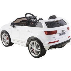 Laste elektriauto Audi Q7 12V, valge kaina ir informacija | Laste elektriautod | kaup24.ee