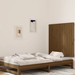 vidaXL seinale kinnitatav voodipeats, meepruun, 95,5x3x90cm, männipuit hind ja info | Voodid | kaup24.ee
