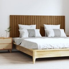 vidaXL seinale kinnitatav voodipeats, meepruun, 166x3x60 cm, männipuit hind ja info | Voodid | kaup24.ee