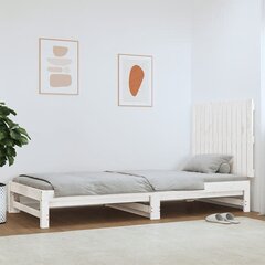 vidaXL seinale kinnitatav voodipeats, valge, 82,5x3x60 cm, männipuit цена и информация | Кровати | kaup24.ee