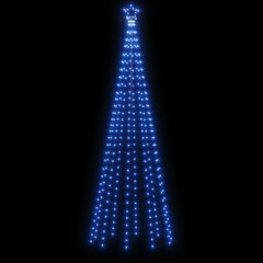 vidaXL koonusekujuline jõulupuu, sinine, 310 LEDi, 100 x 300 cm цена и информация | Декорации | kaup24.ee
