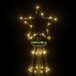 vidaXL koonusekujuline jõulupuu, soe valge, 310 LEDi, 100 x 300 cm цена и информация | Jõulukaunistused | kaup24.ee