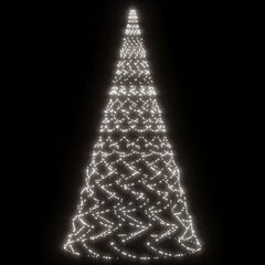 vidaXL jõulupuu vaiaga, külm valge, 3000 LEDi, 800 cm цена и информация | Гирлянды | kaup24.ee