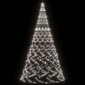 vidaXL jõulupuu vaiaga, külm valge, 3000 LEDi, 800 cm hind ja info | Jõulutuled | kaup24.ee