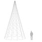 vidaXL jõulupuu vaiaga, külm valge, 3000 LEDi, 800 cm hind ja info | Jõulutuled | kaup24.ee