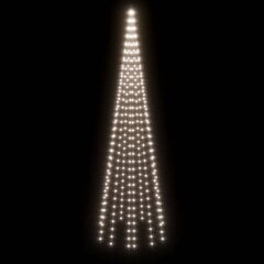vidaXL jõulupuu vaiaga, külm valge, 310 LEDi, 300 cm hind ja info | Jõulutuled | kaup24.ee