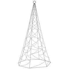 vidaXL jõulupuu vaiaga, soe valge, 200 LEDi, 180 cm hind ja info | Jõulutuled | kaup24.ee