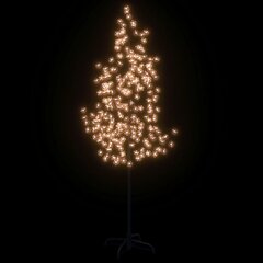 vidaXL kirsiõitega LED-puu, soe valge, 220 LEDi, 220 cm hind ja info | Jõulukaunistused | kaup24.ee