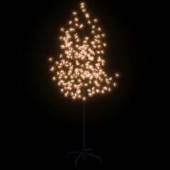 vidaXL kirsiõitega LED-puu, soe valge, 200 LEDi, 180 cm hind ja info | Jõulukaunistused | kaup24.ee