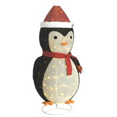 vidaXL dekoratiivne lumepingviini kuju, luksuslik kangas, 180 cm hind ja info | Jõulukaunistused | kaup24.ee