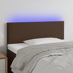 vidaXL LED-voodipeats pruun 80x5x78/88 cm kunstnahk цена и информация | Кровати | kaup24.ee