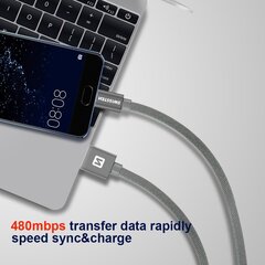 Swissten Textile Quick Charge Универсальный Micro USB Кабель данных 0.2m черный цена и информация | Кабели для телефонов | kaup24.ee