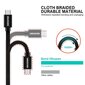 Swissten Textile, Micro USB, 0.2m hind ja info | Mobiiltelefonide kaablid | kaup24.ee