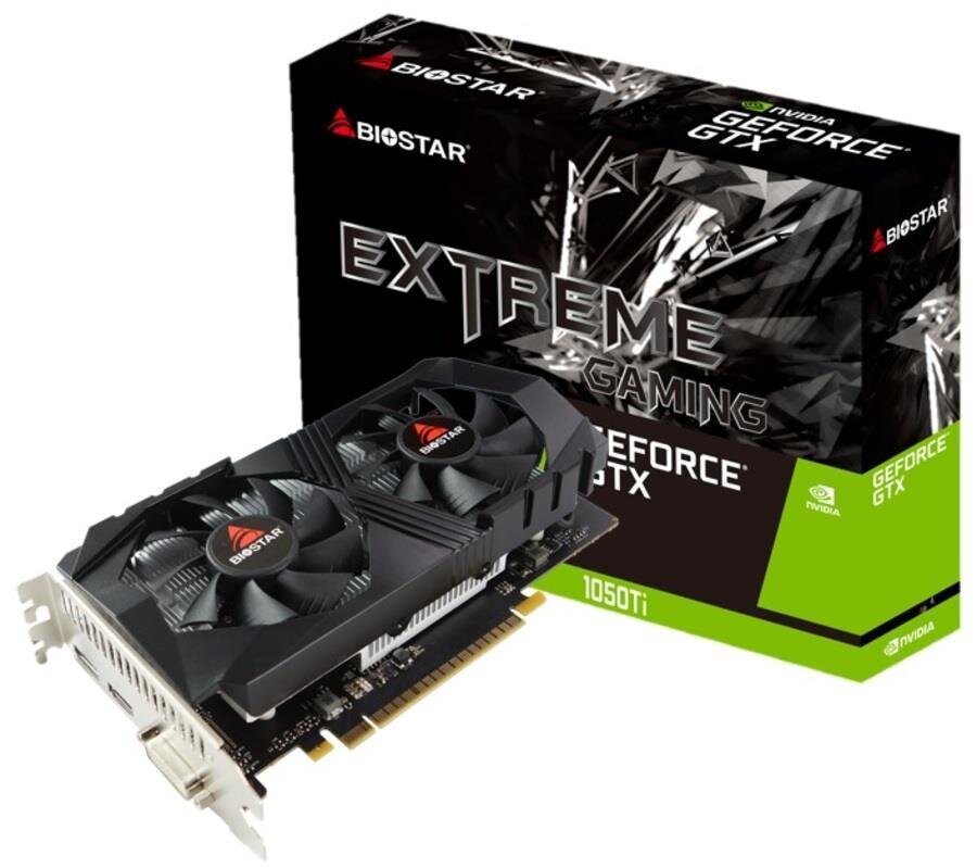 Biostar Nvidia GeForce GTX 1050 Ti (VN1055TF41) hind ja info | Videokaardid (GPU) | kaup24.ee