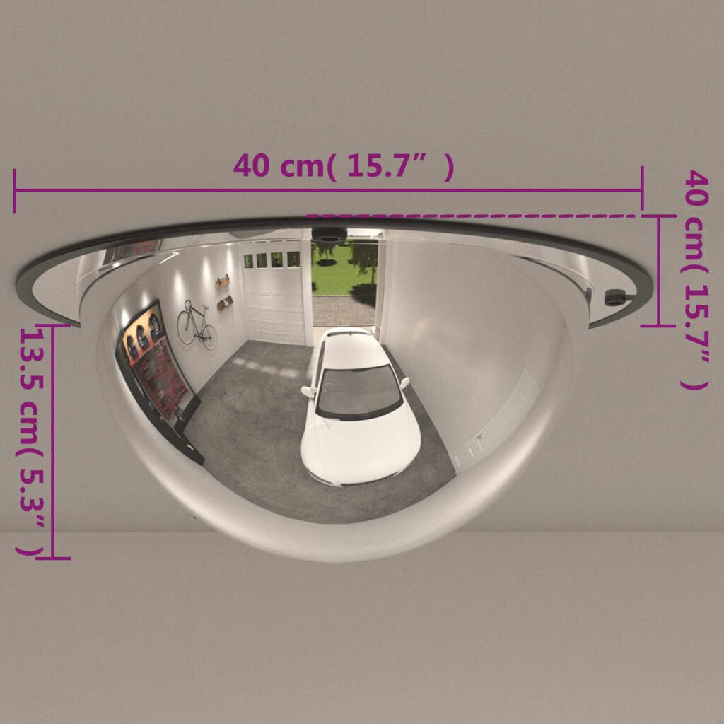 vidaXL täiskupliga liikluspeegel, Ø40 cm, akrüül цена и информация | Lisaseadmed | kaup24.ee