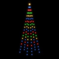 vidaXL jõulupuu vaiaga, soe valge, 108 LEDi, 180 cm hind ja info | Jõulutuled | kaup24.ee