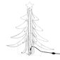vidaXL LED kokkupandav jõulupuu figuur soe valge 87x87x93 cm hind ja info | Jõulukaunistused | kaup24.ee